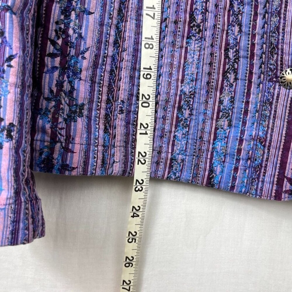 Reversible Embroidered Button Front Jacket‎ Women… - image 9